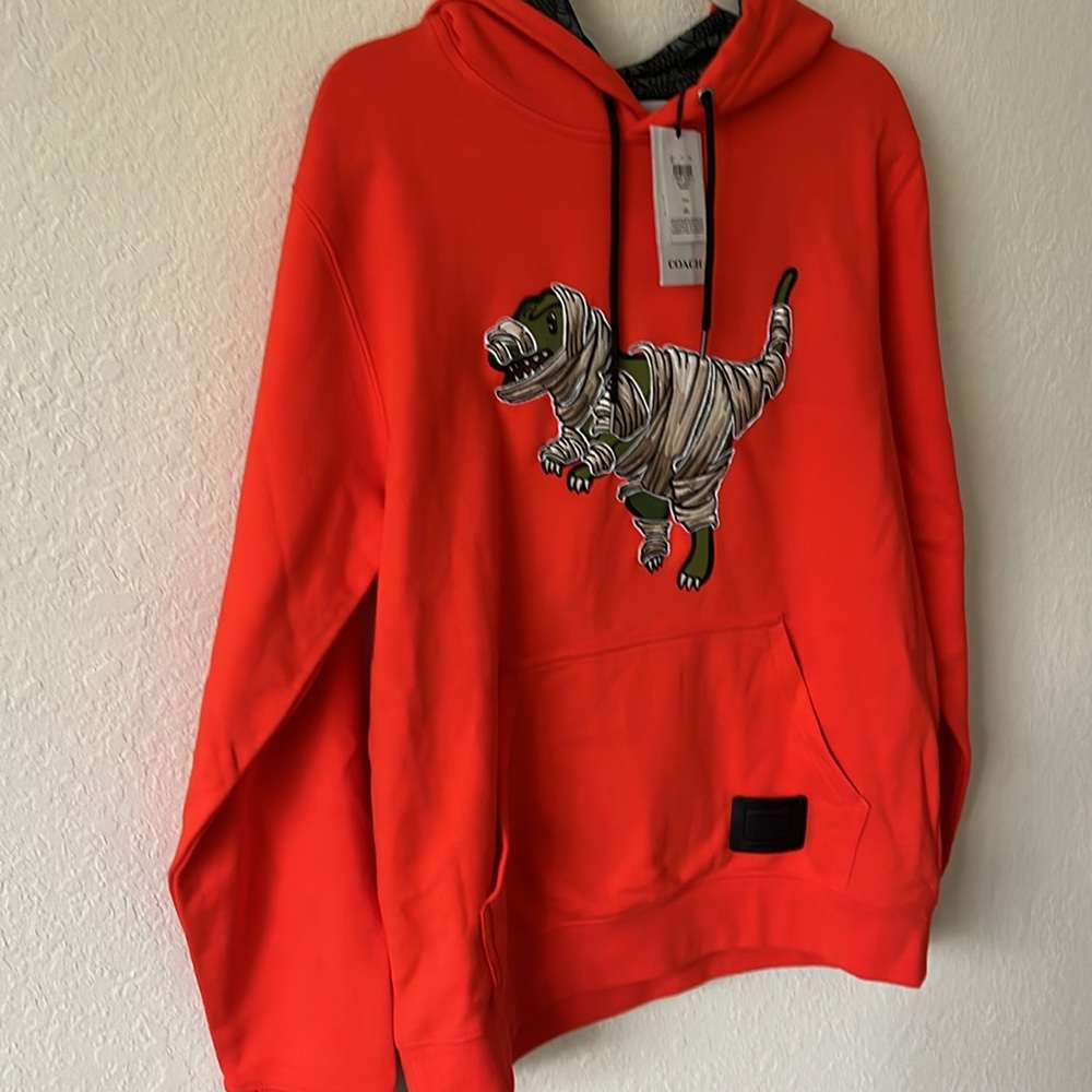 NWT  Coach X Michael B. Jordan Hoodie In Organic Cotton With Mummified Rexy.M - Picture 16 of 16